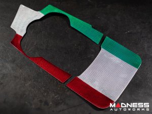 Alfa Romeo Giulia Center Console Trim Set - Carbon Fiber - Two Piece Kit - Italian Theme - Pre '20 - Feroce Carbon